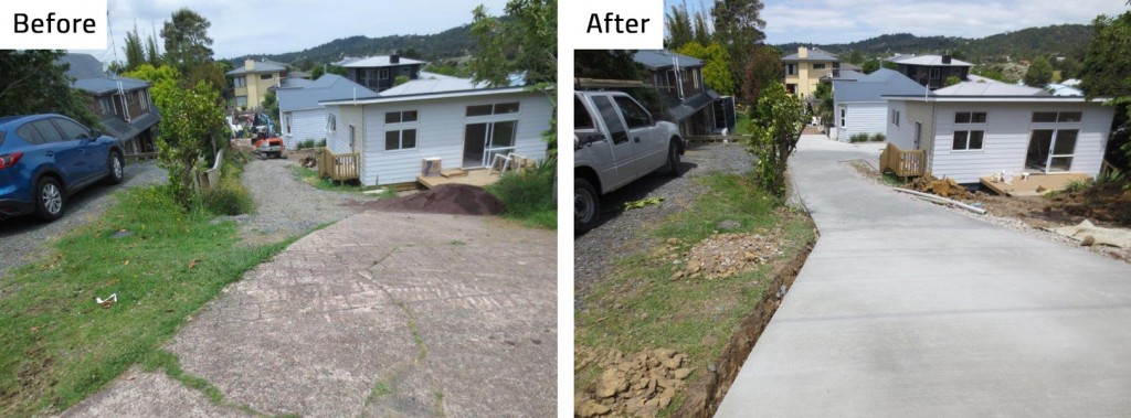 Before and After Concrete Driveway by CDSL Concrete Direct Services Ltd